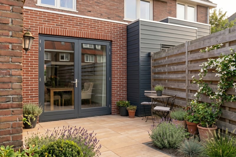 Prefab aanbouw in Friesland