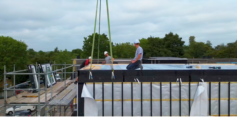 Prefab dakopbouw