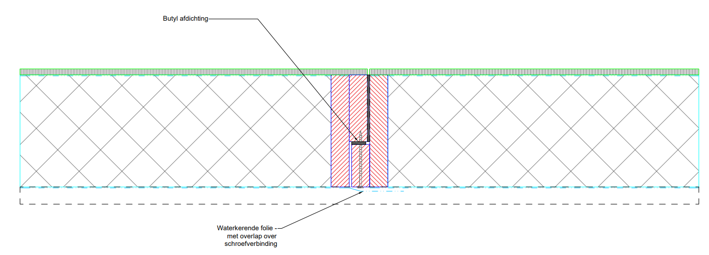 Doorkoppelen met andere HSB wand