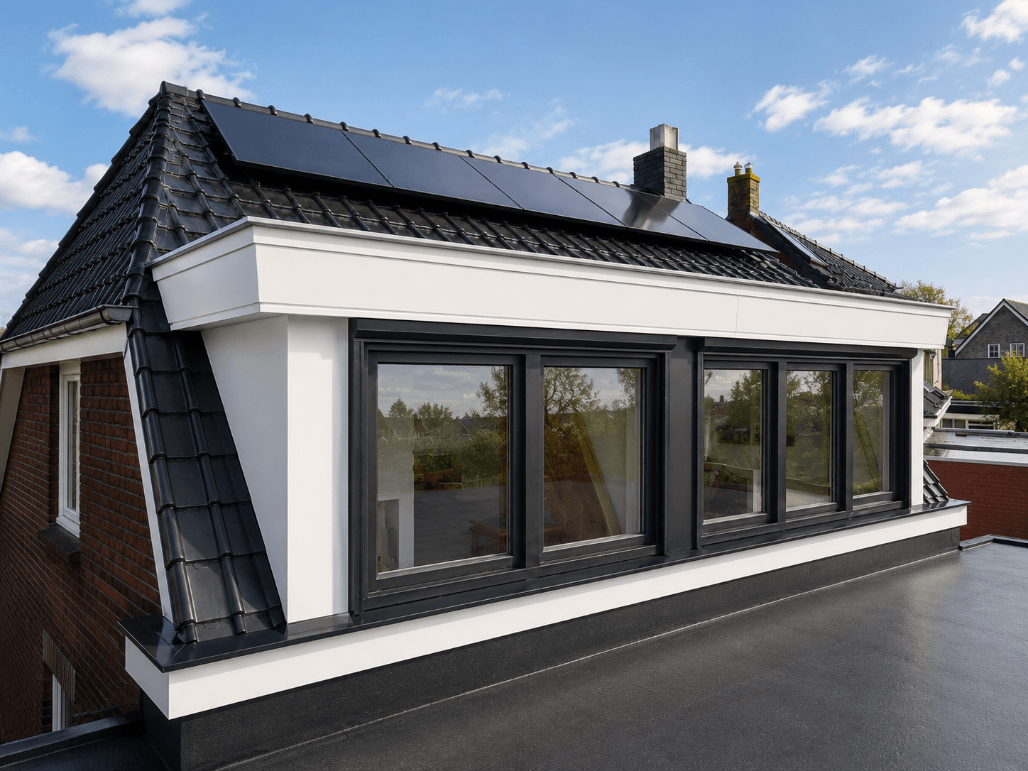 Prefab dakkapel in Noord-Brabant. 