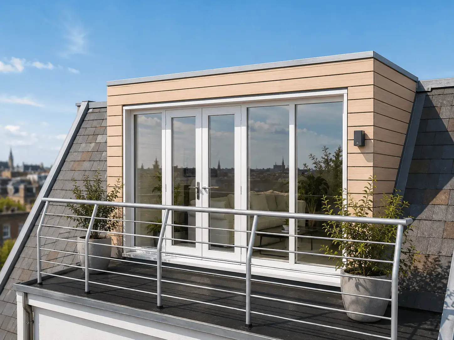 Dakkapel met terras