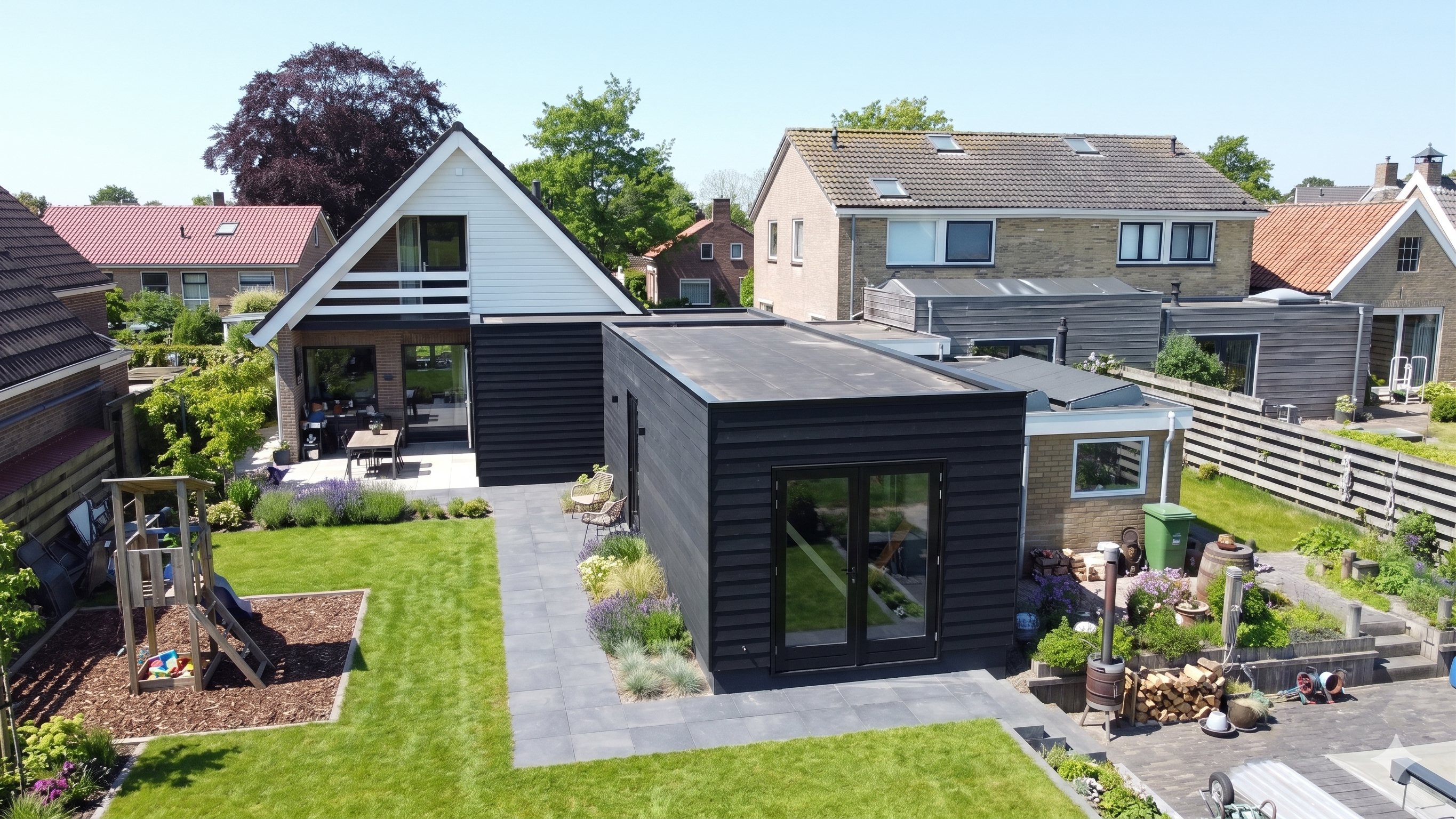 Prefab aanbouw in Reduzum