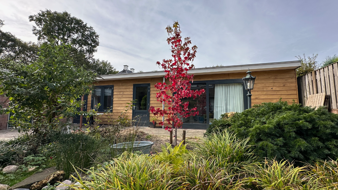 Prefab aanleunwoning in Huizen