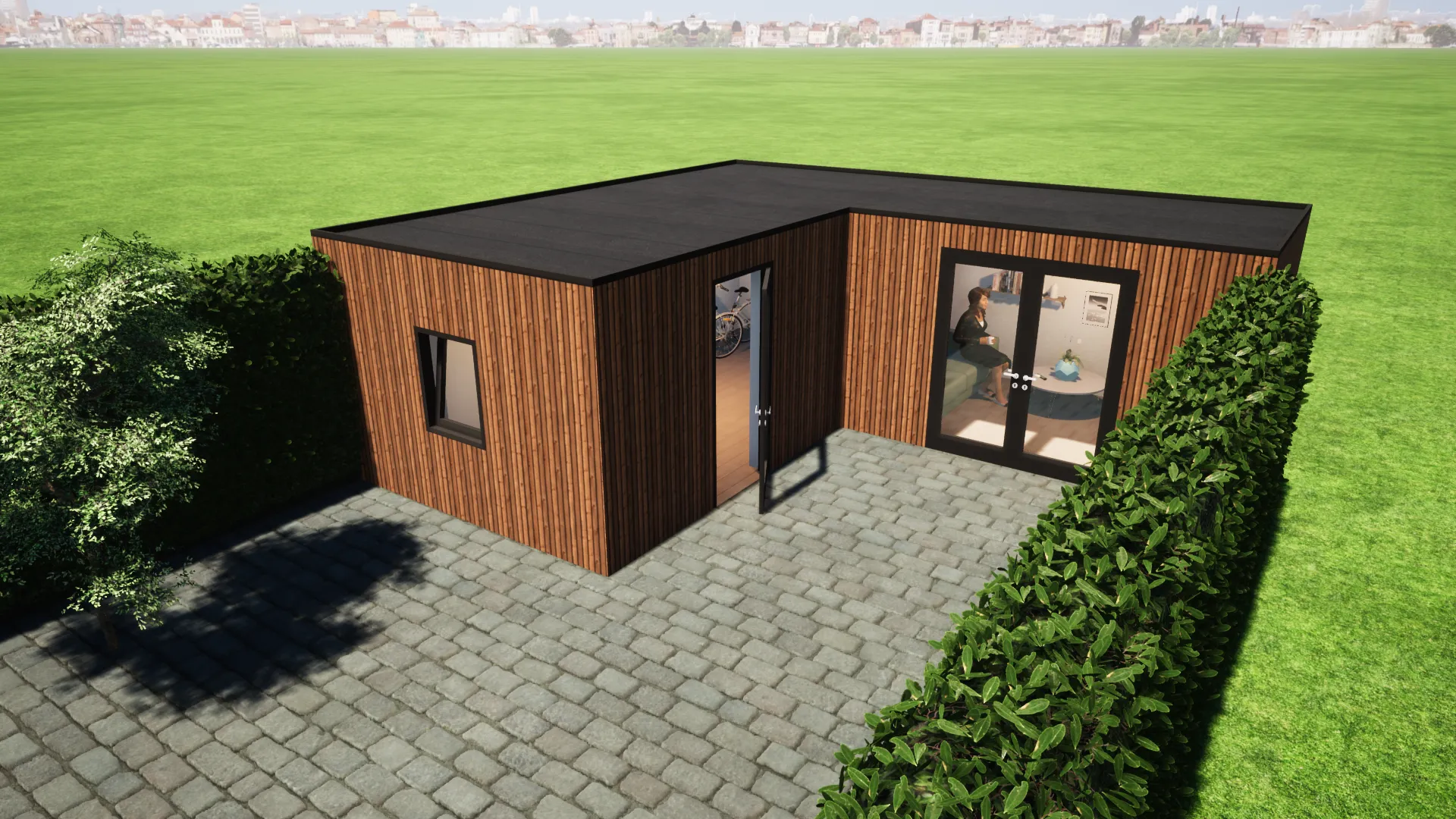 Prefab bijgebouw