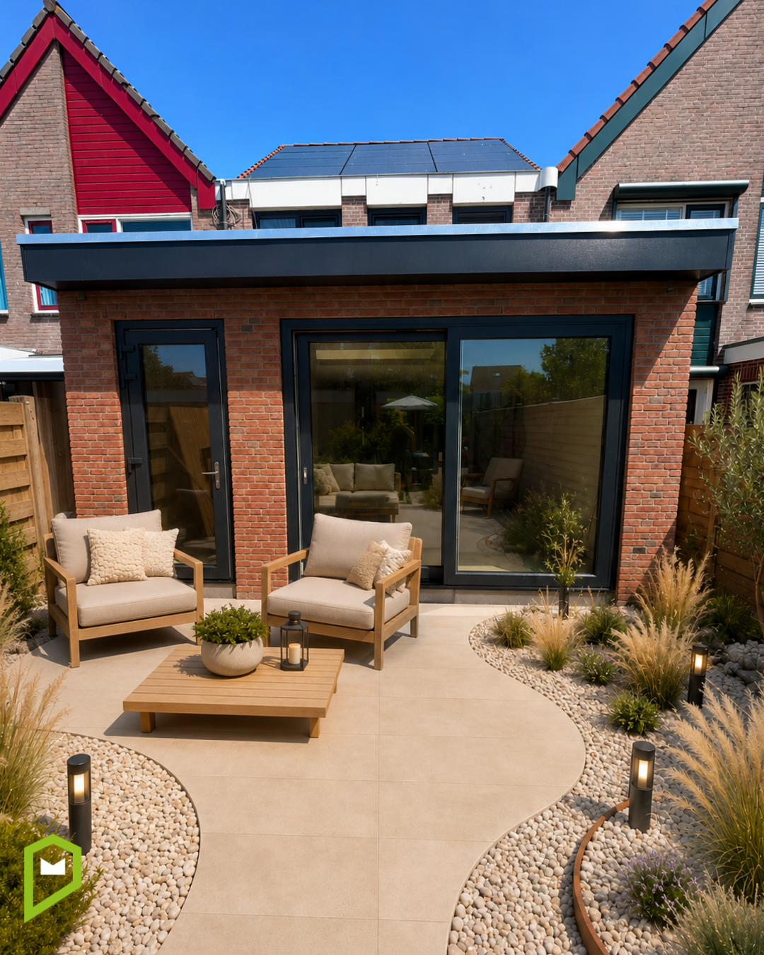 Uitbouw Texel met tuin-1