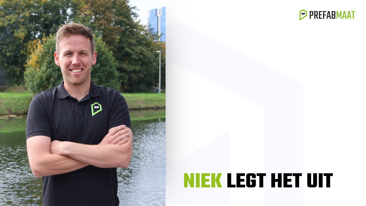 Niek Wopereis business developer bij Prefabmaat en legt uit hoe het werkt bij Prefabmaat