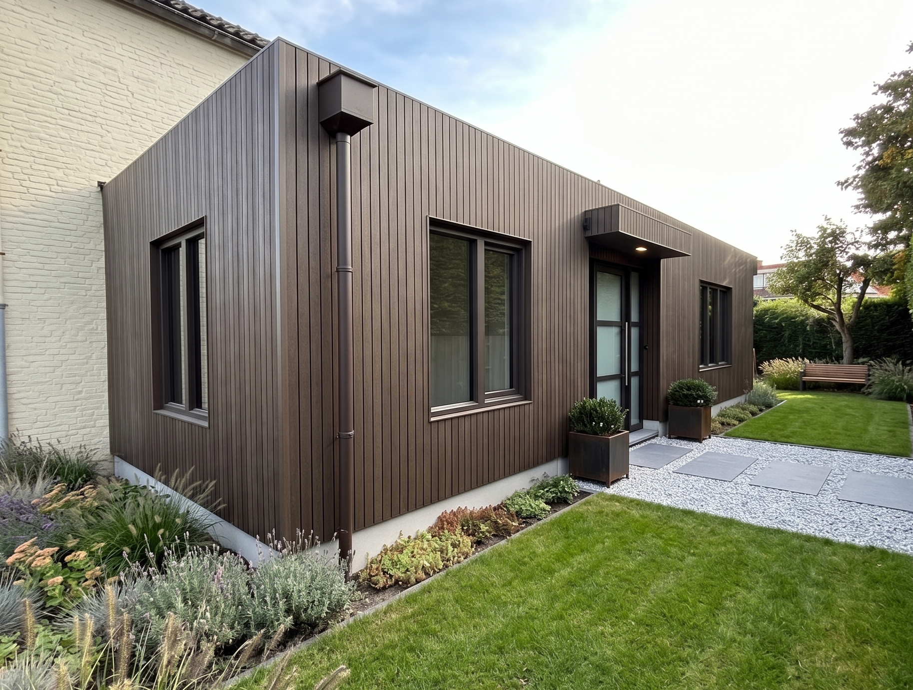 prrefab aanbouw in Oudenbosch